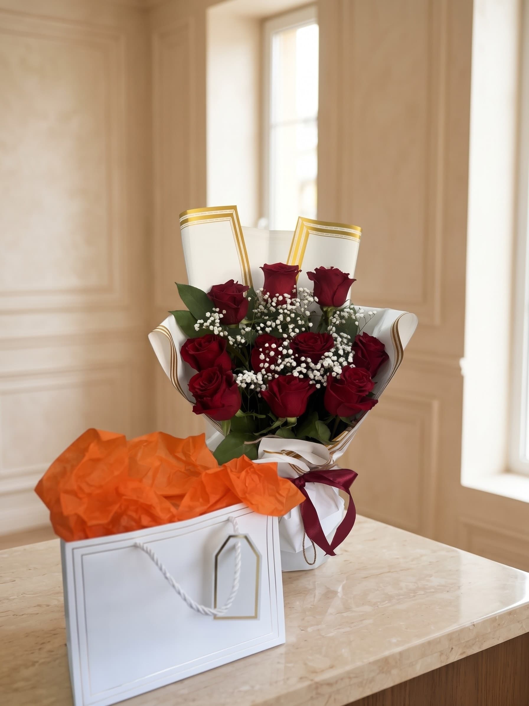 Bouquet signature rouge